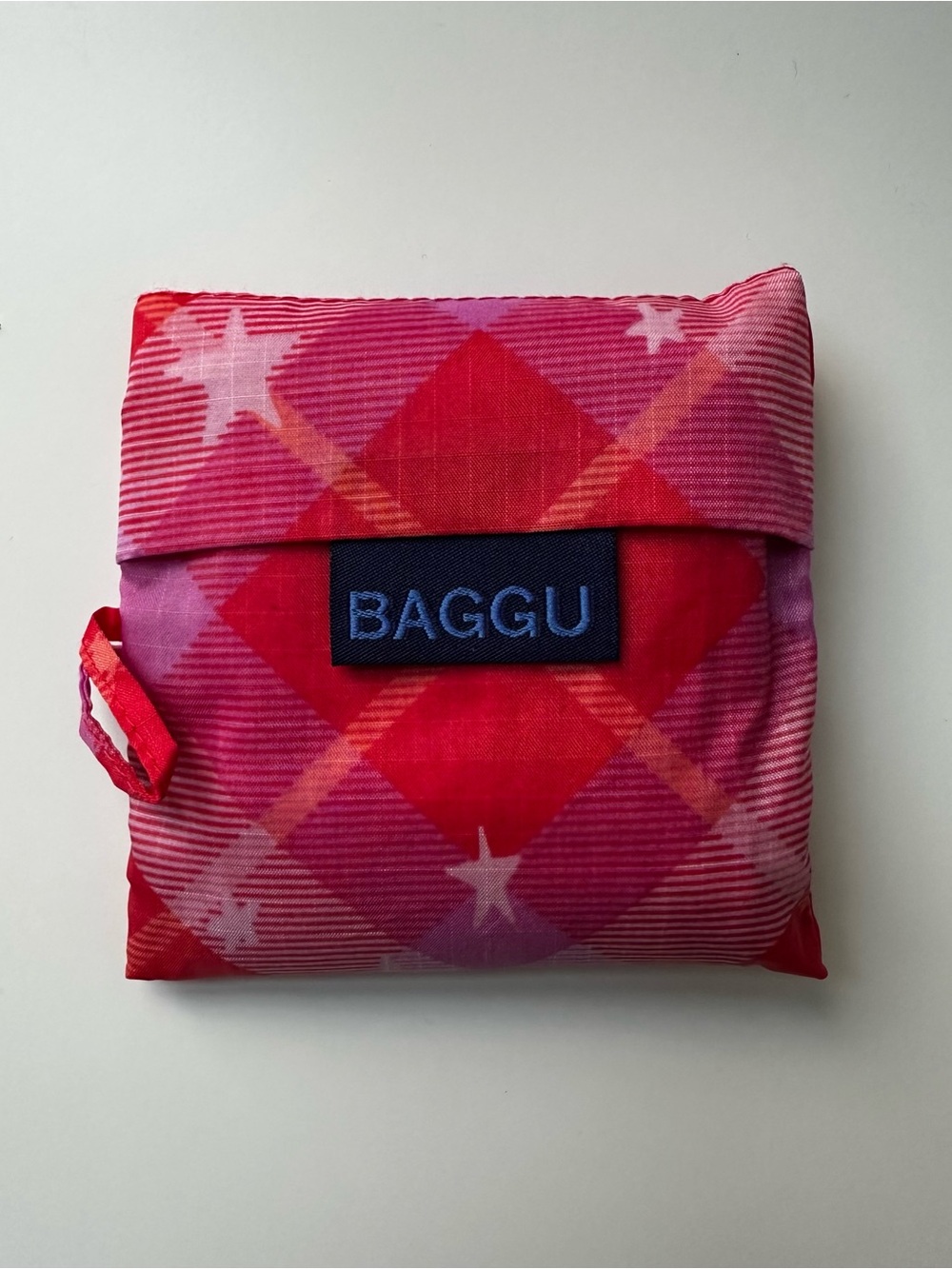 BAGGU Baby Reusable - Pink Star Plaid